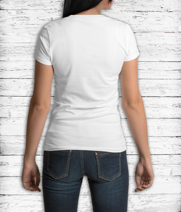 Woman-tshirt-back-blank